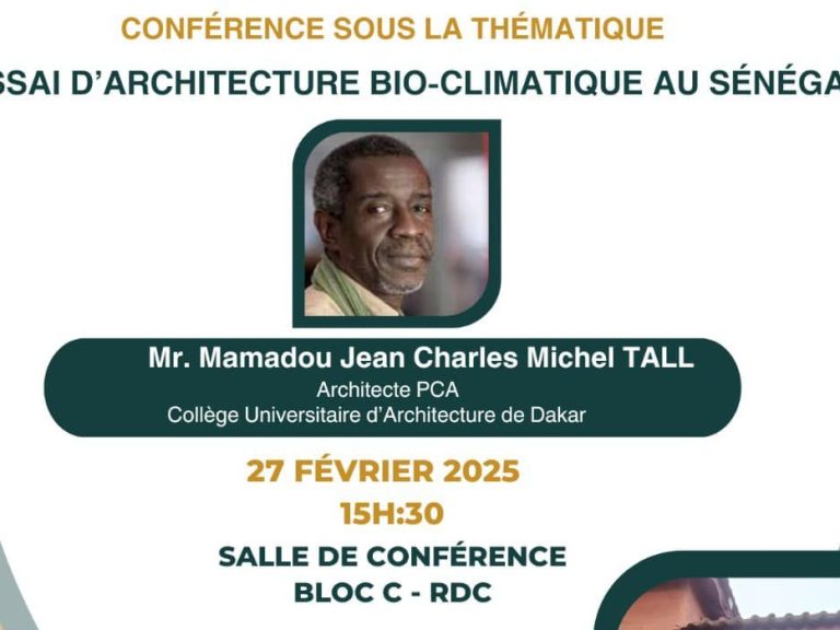 Les assises de l’architecture de l’ENA Agadir – Monsieur Mamadou Jean Charles TALL